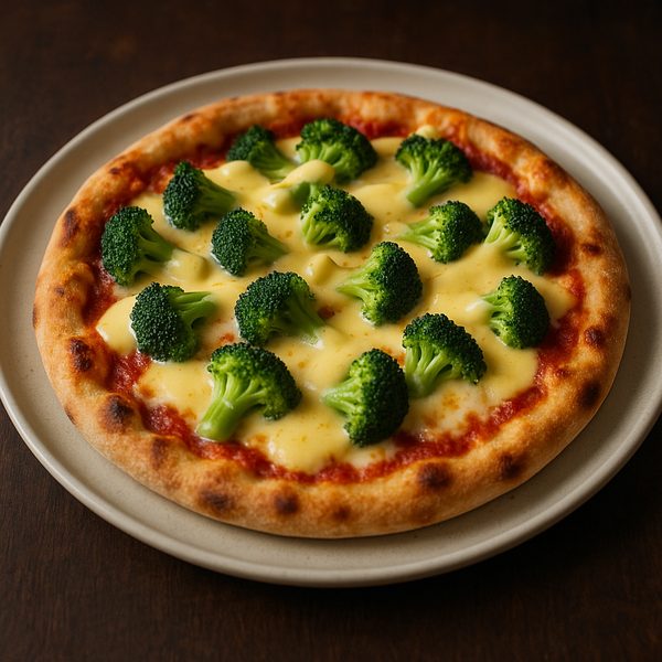 Lunch Pizza Broccoli + Hollandaise