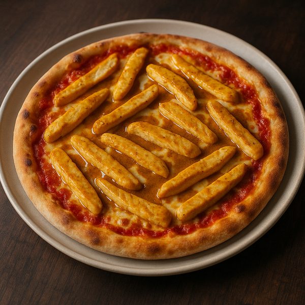 Lunch Pizza Hähnchenbrust + Currysauce