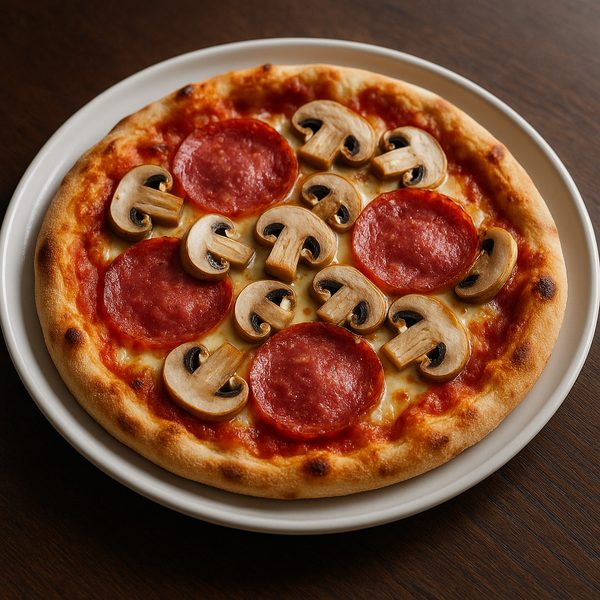 Lunch Pizza Salami & Champignons