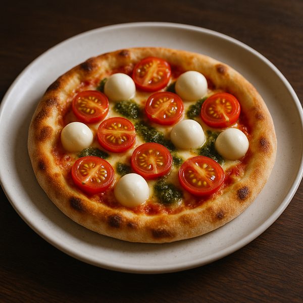 Pizza Caprese + 2 Optionen