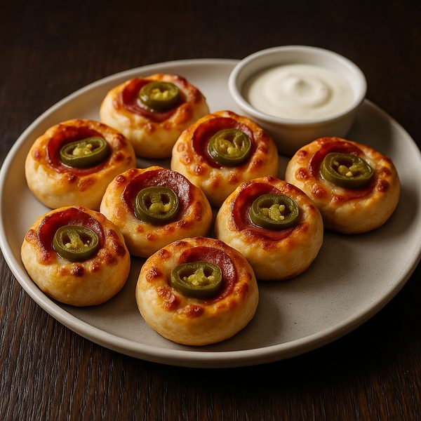 Pizzabrötchen NYS Salami, Jalapenos