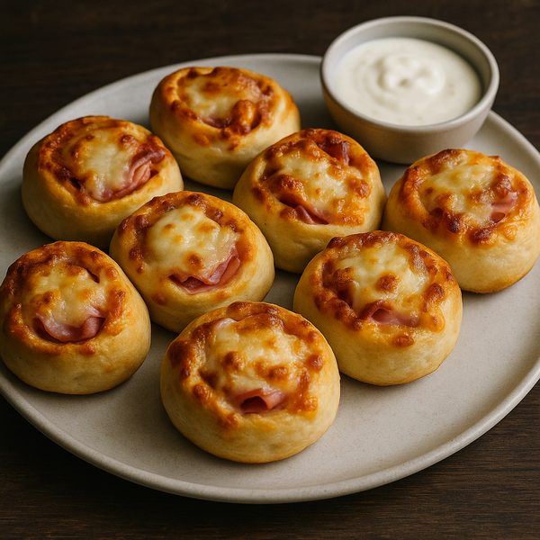 Pizzabrötchen Prosciutto Cotto und Käse